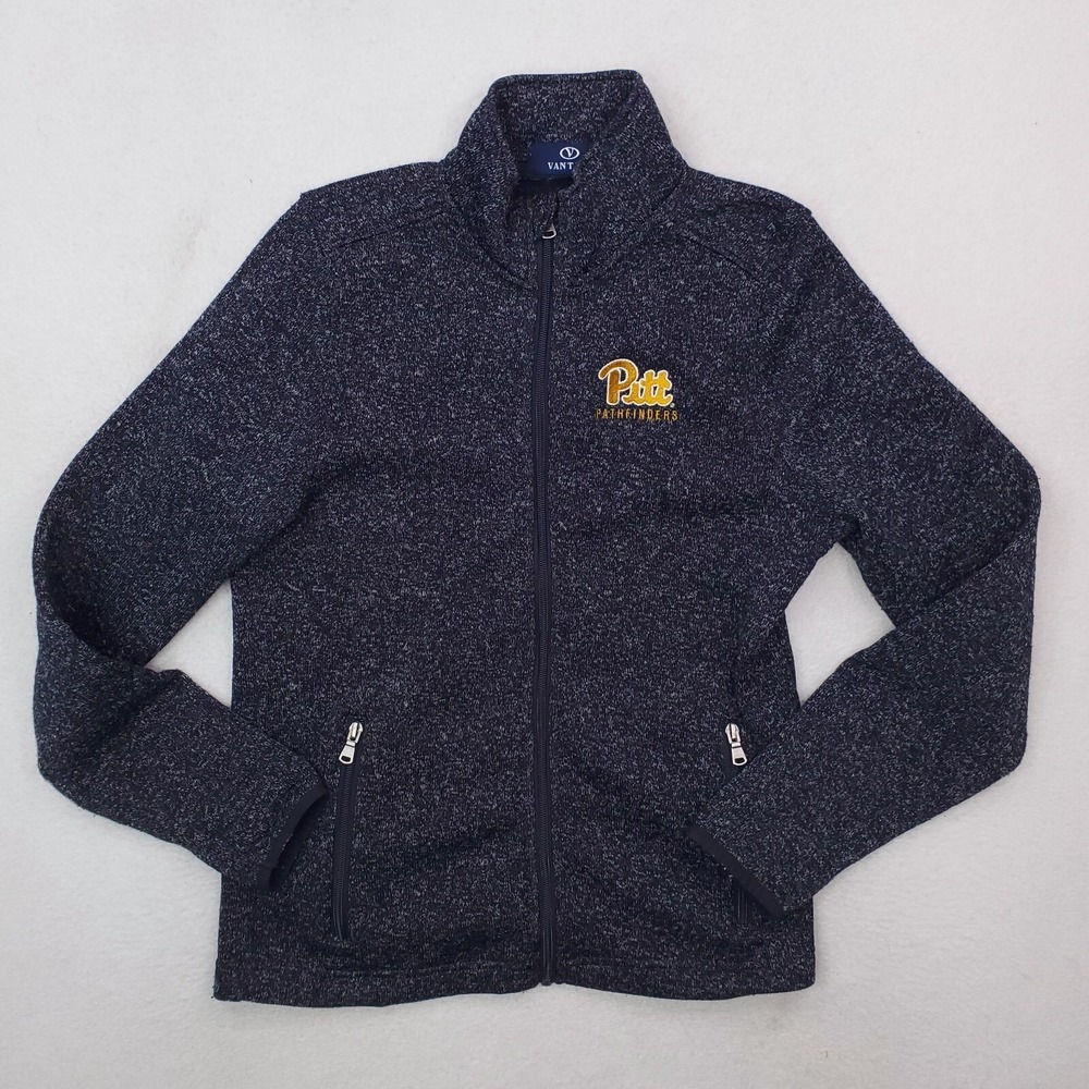 Pitt Panthers Jacket Women Small Blue Fleece Pathfinders Coat College University